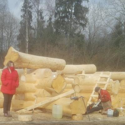029 Dom Iz Sruba Na Ozere Ruson Hutor Lv